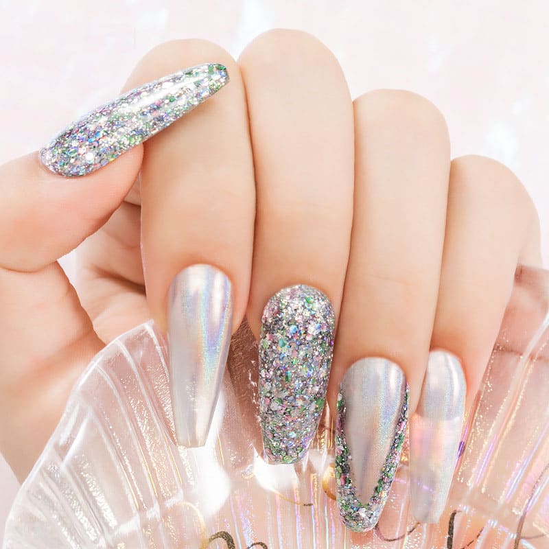 Xingyao Diamond Glue 5ML Gel Nail Polish Seven-color Sequins UV Glue view 2