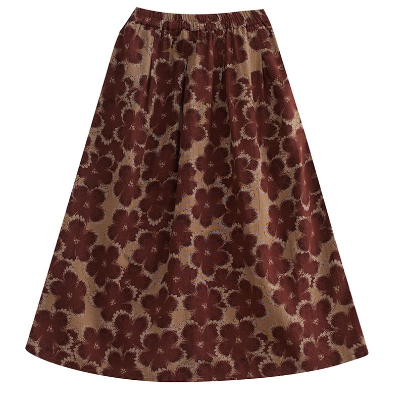 Cotton And Linen Loose Skirt view 8