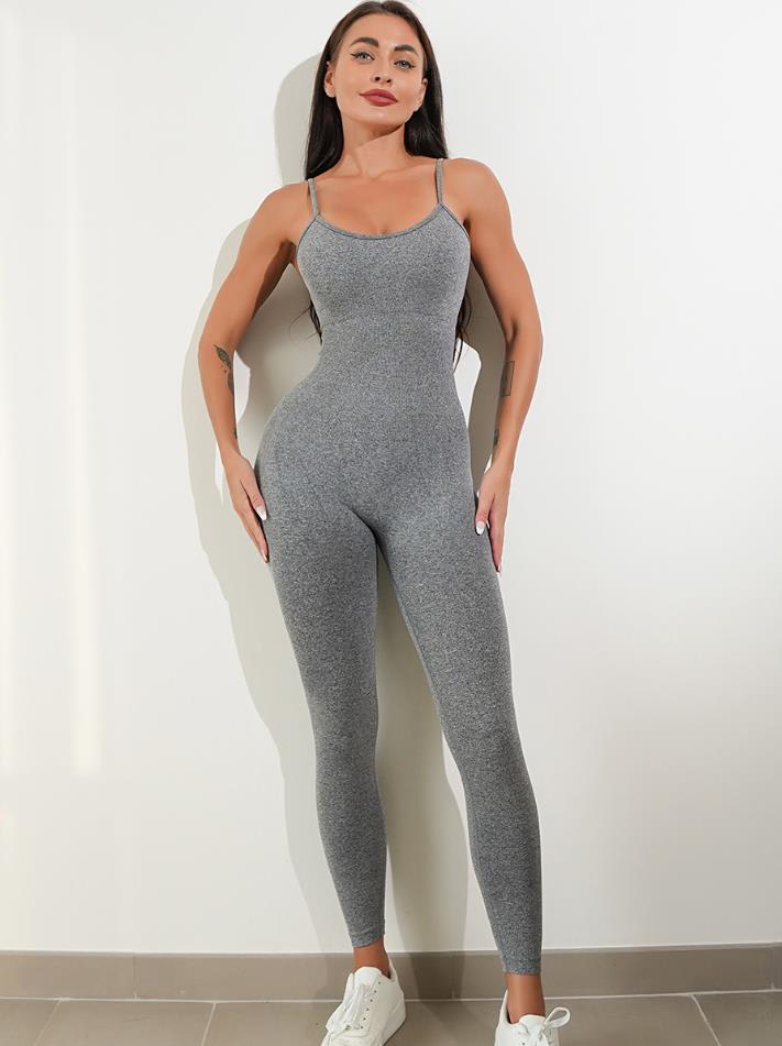 Womens Sexy Unitard One Piece Jumpsuit Spaghetti Strap Tummy Control Rompers Sleeveless Bodysuits Outfits view 10