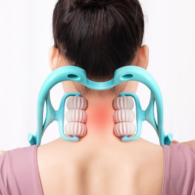 Multifunctional Manual Six-wheel Neck Massager Massage Relieve Roller Massage Tool view 20