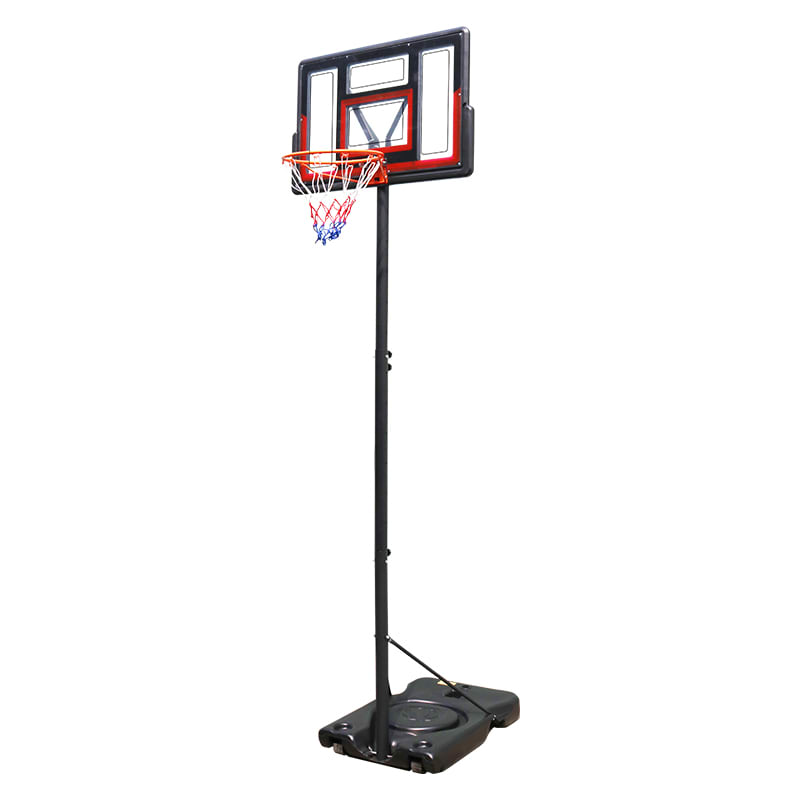 TotheCORE Basketball Stand 4.43-10.00ft Adjustable Portable Basketball Hoop & Goal PC Backplate, Large Base & Wheels