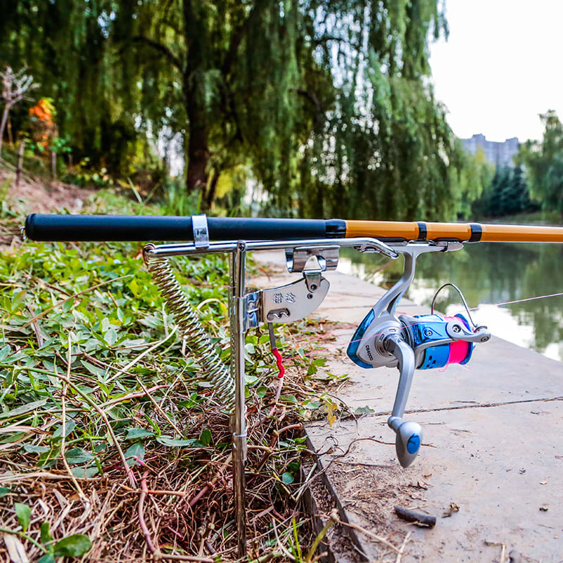 Angle Fishing Pole Tackle Bracket Anti-Rust Steel Fishing Bracket Rod Holder Fish Tackle view 2