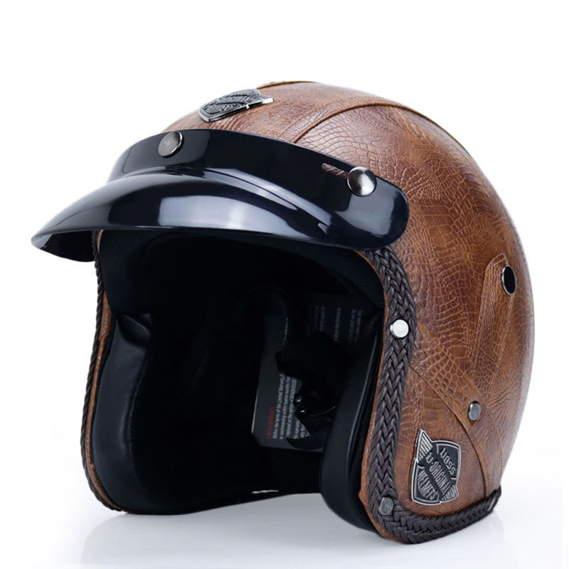 Retro Motorcycle Helmet Male Motorcycle view 22