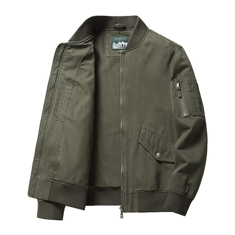 Men's Short Stand Collar Workwear Jacket
