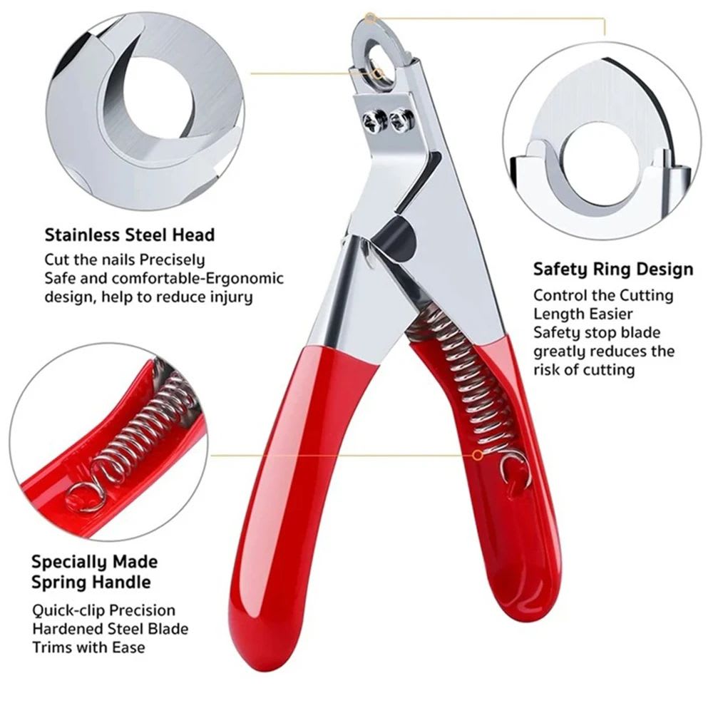 Dog Nail Cutter Type U Word False Tips Professional Nail Clippers Straight Edge Cutters Manicure Pliers Guillotine Nail Capsule view 10