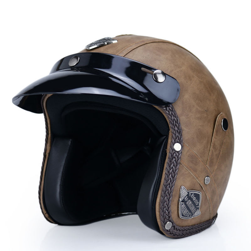 Retro Motorcycle Helmet Male Motorcycle view 20