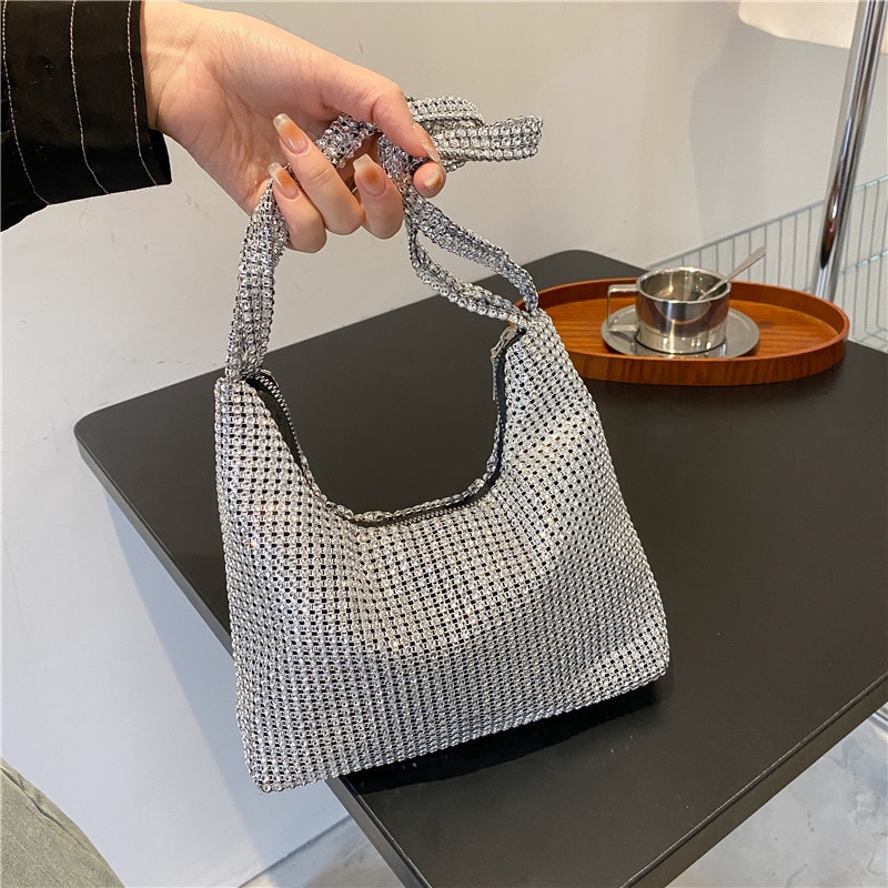 Women's Diamond Inlaid Portable Bucket Bag view 5