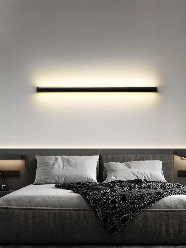 Atmosphere Lamp In The Corner Of The Background Wall Of The Bedroom And Living Room view 11