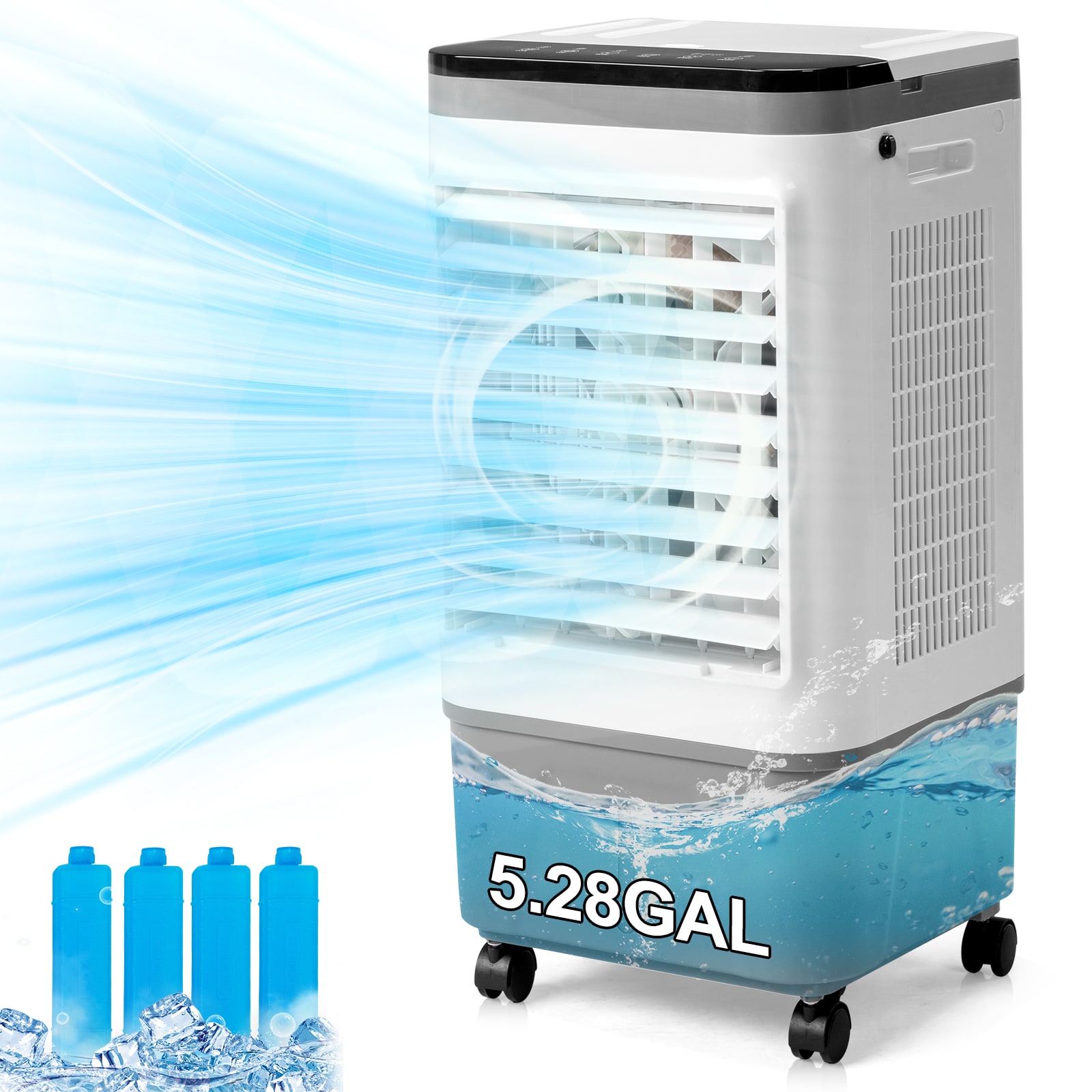 American Specification, Evaporative Air Cooler, Fan, Cooling And Humidification 3-in-1, 12-hour Timer view 1