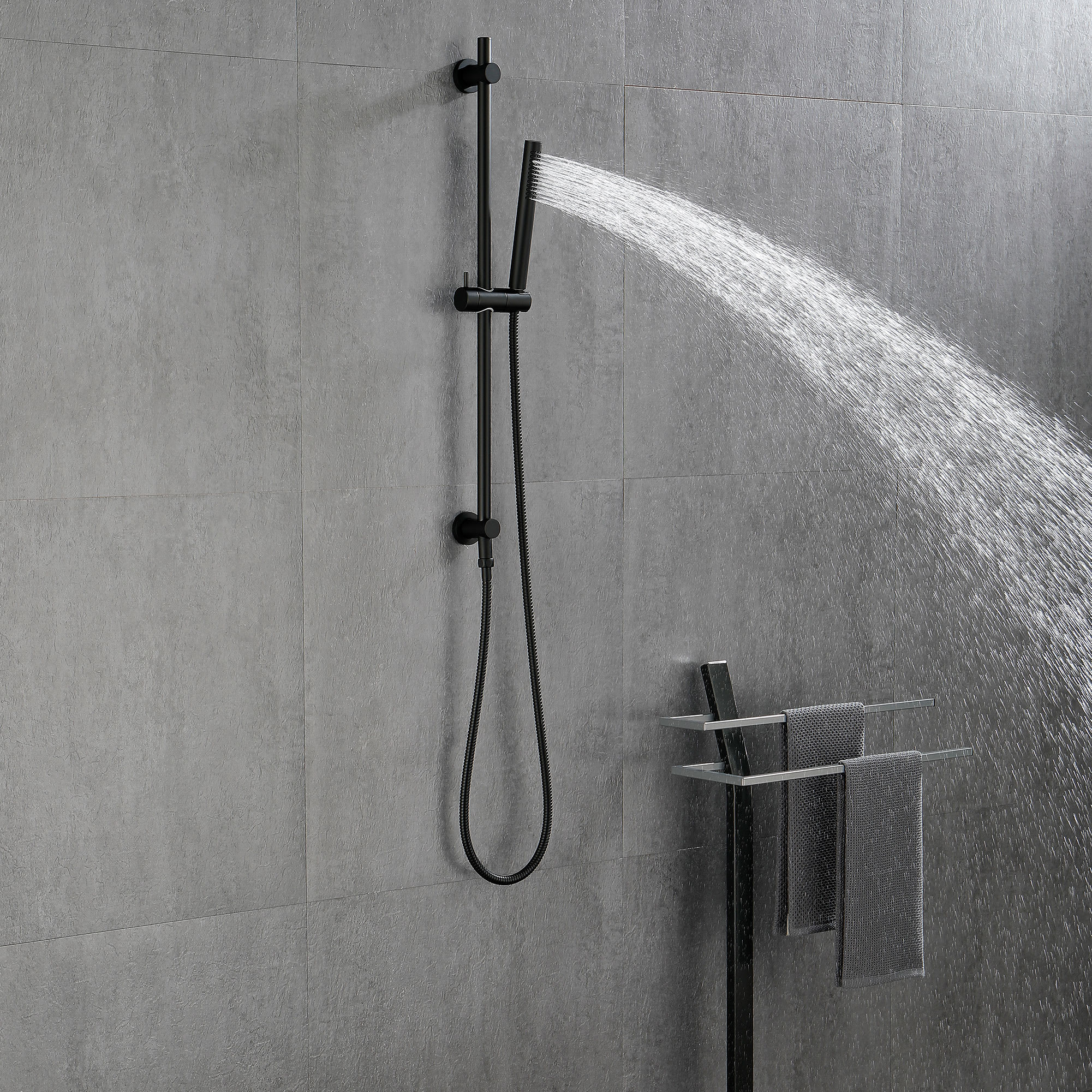 Environmentally Friendly Handheld Showerhead With 28 Inch Slide Bar And 59 Inch Hose view 11