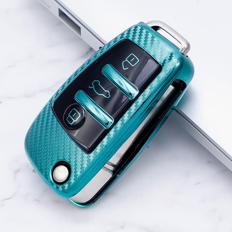 Carbon Fiber Pattern Car Key Protector view 6