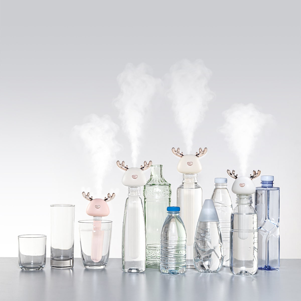 Creative Humidifier Household Deer Antler Mini Spray view 4