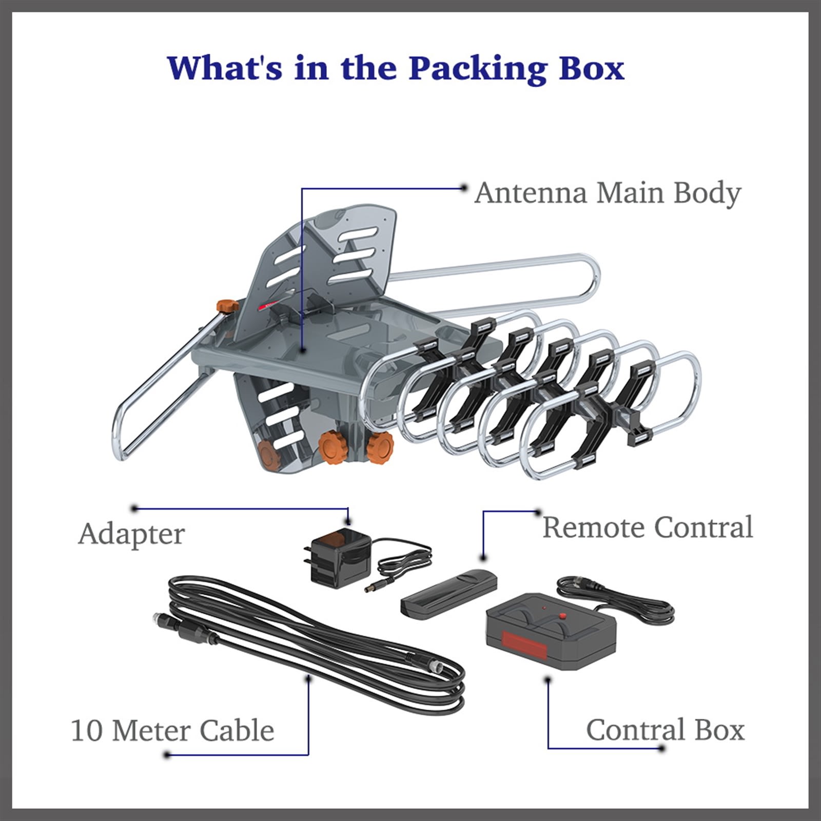 Outdoor Antenna, Without Bracket, 360 Degree Rotation Of US Spec view 18