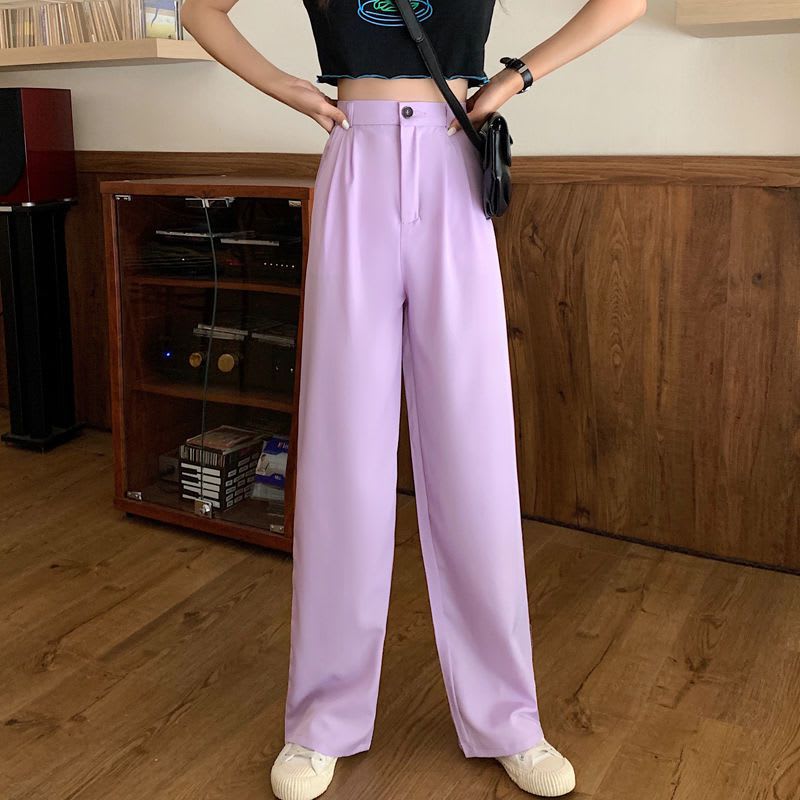 Oversized Women's Drape Suit Mopping Floor Pants Loose Straight Leg Floor Pants view 2