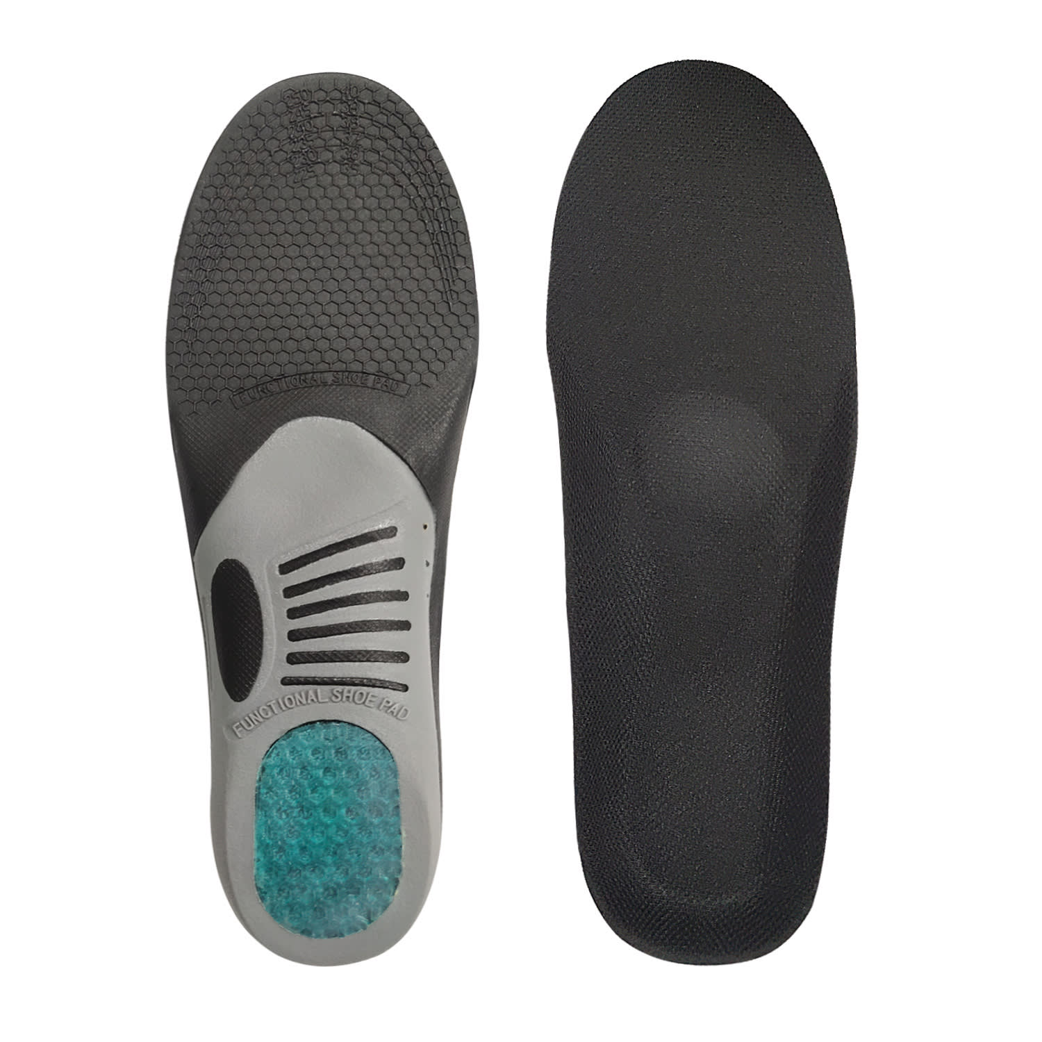 Bow Sports Men's Shock Absorber Sweat-absorbing Insole Women's Breathable Basketball Running Arch Correction Insole view 11