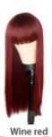 Qi Bangs Black And Brown Long Straight Hair view 10