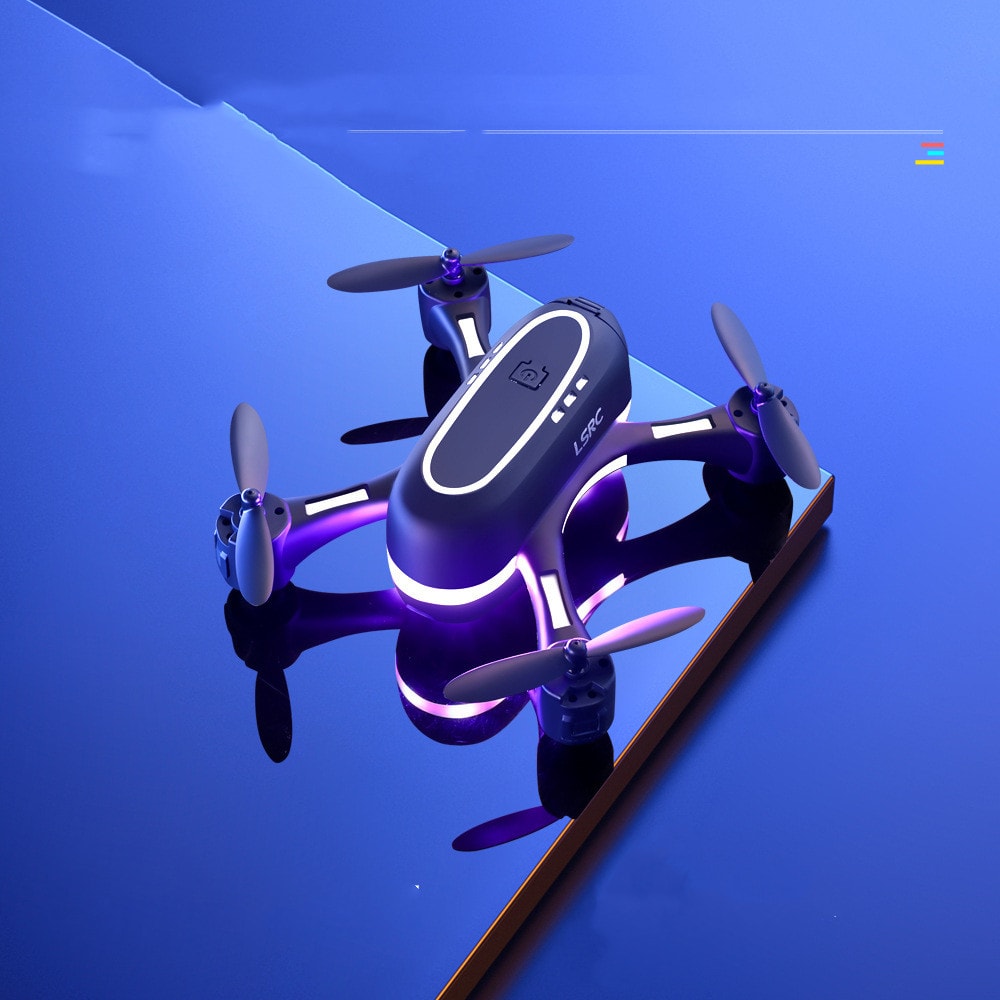 Mini Aerial Photography Gradient LED Remote Control Plane view 6