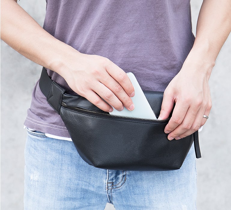 Casual First Layer Cowhide Cross Body Shoulder Bag view 5