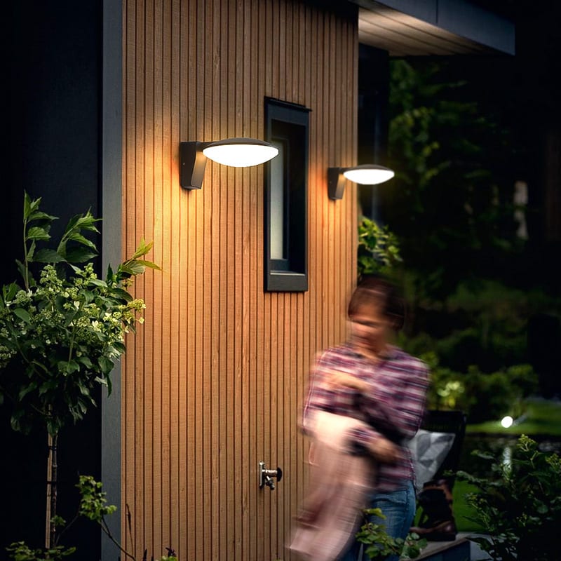 Simple Modern Outdoor Solar Wall Light Waterproof view 6