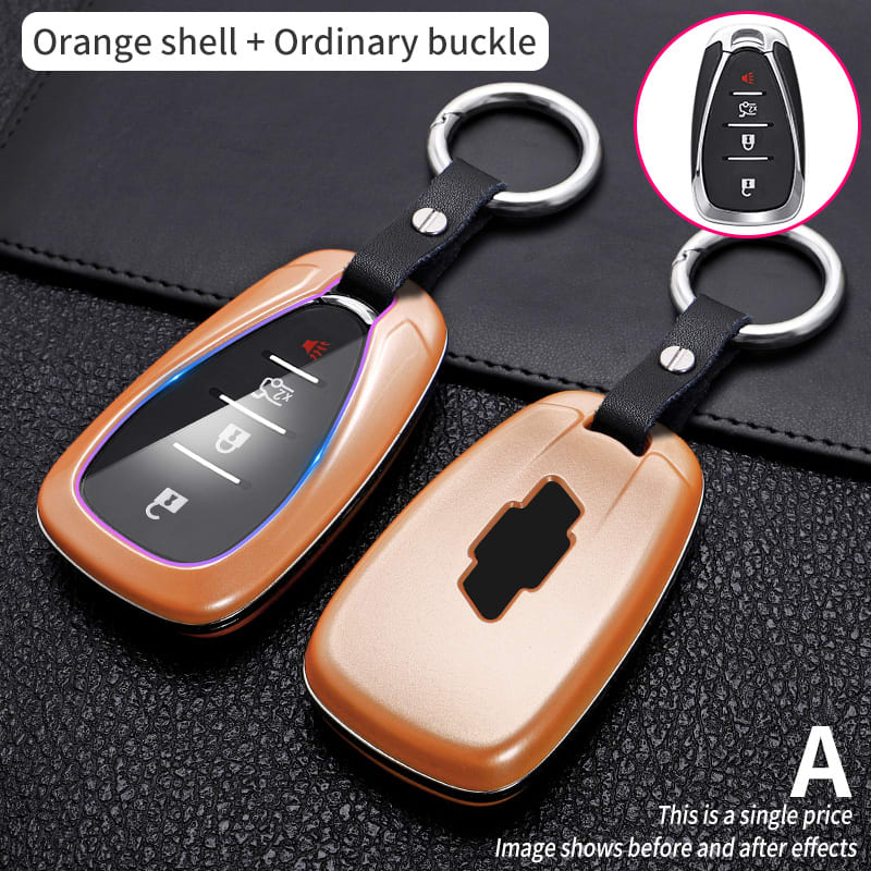 Simple Car Carbon Fiber Key Cover view 2