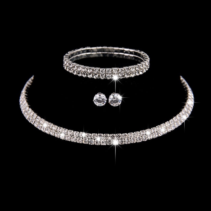 Bridal jewelry wholesale wholesale, bridal three sets of hot sell, Europe and the United States wedding accessories, wedding jewelry set 426 view 2