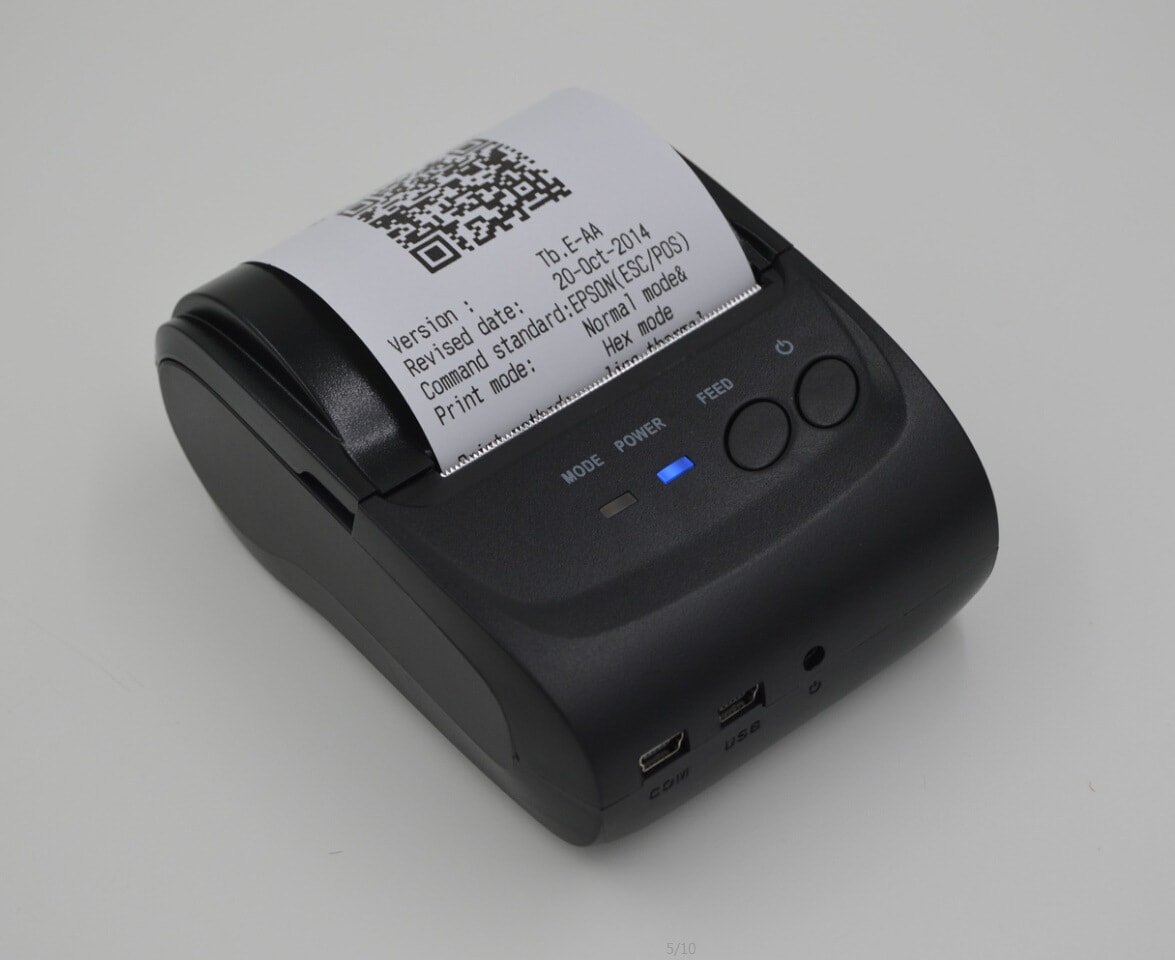 Portable Bluetooth printer view 3