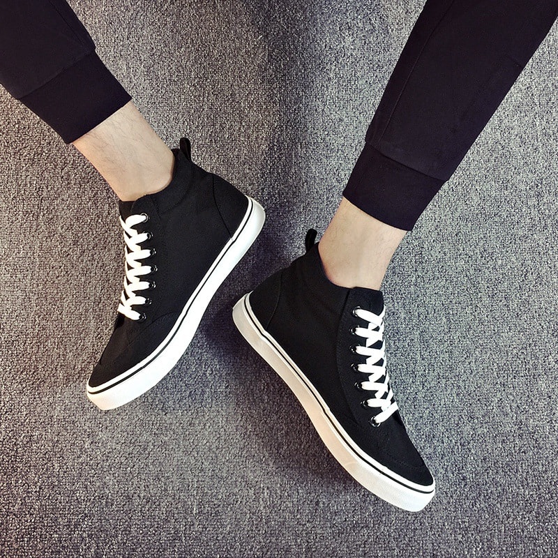 Manufacturers selling canvas casual shoes black shoes shoes lazy Korean students all-match shoes view 7
