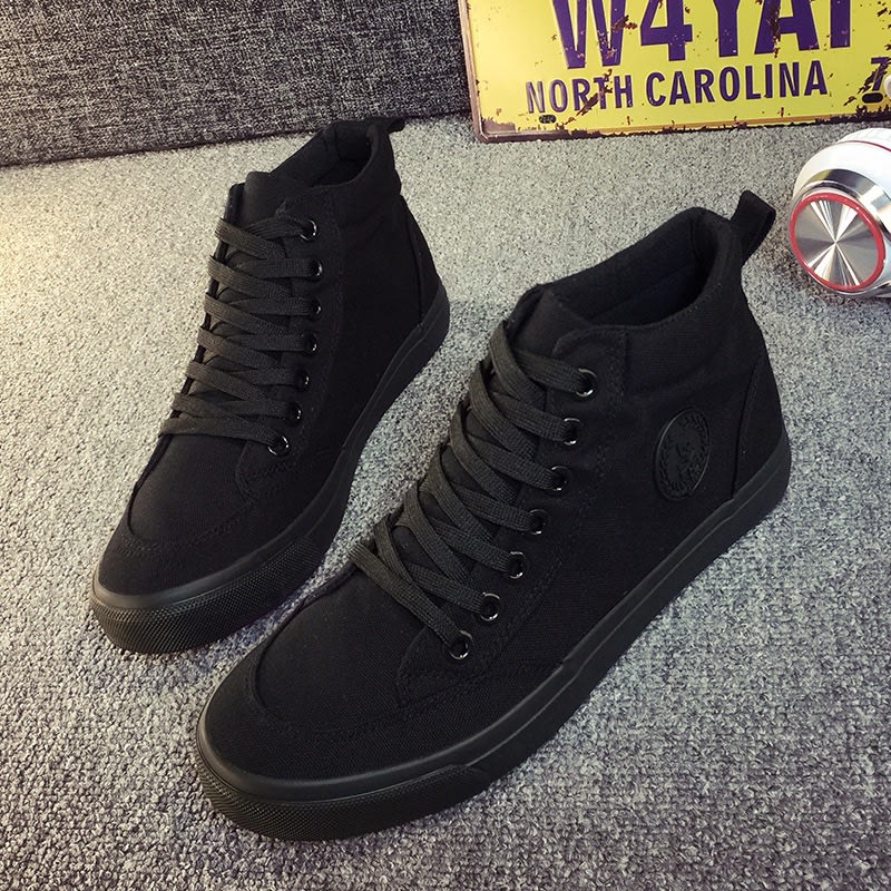 Manufacturers selling canvas casual shoes black shoes shoes lazy Korean students all-match shoes view 8