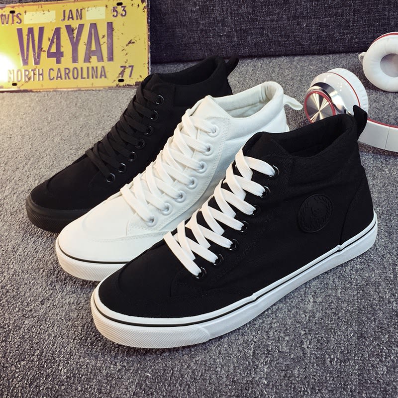 Manufacturers selling canvas casual shoes black shoes shoes lazy Korean students all-match shoes view 2