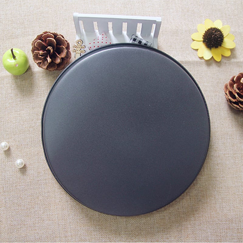 (8 inch) deep / shallow pizza disc eight inch round non stick stick carbon steel baking pan die view 2