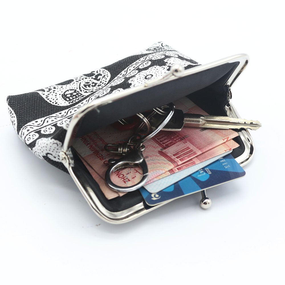 New national wind zero wallet canvas stamp coin package for lady elephant small wallet wholesale view 5