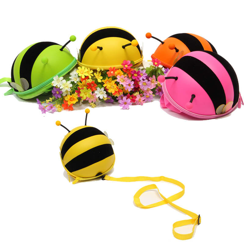 Supercute preschool children anti loss book bag small bee shoulder bag pack mini one generation view 5