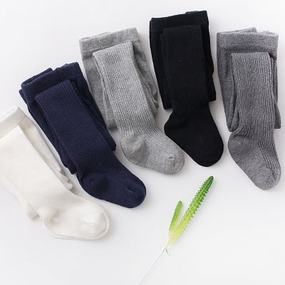 Thin vertical stripes cotton children's leggings view 4