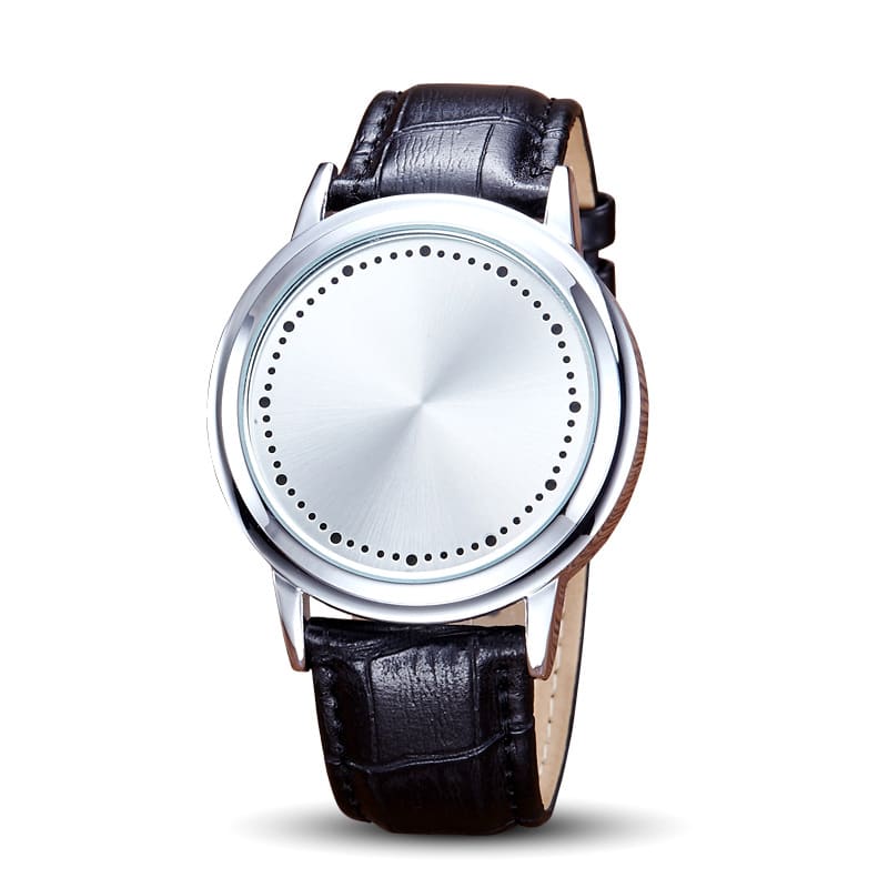 Creative new trend led touch screen watch belt creative touch table students male and female lovers real skin waterproof noctilucent view 9