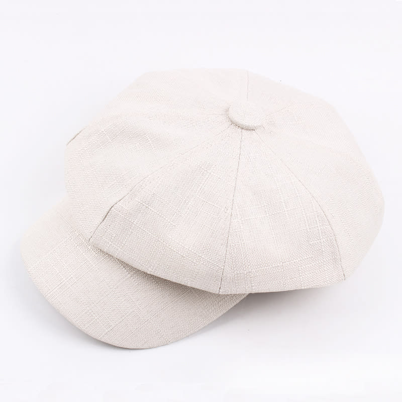 Autumn And Winter Cotton Hat Man Octagonal Korean Monochrome Outdoor Sunshade Wholesale Beret Lady Painter view 7
