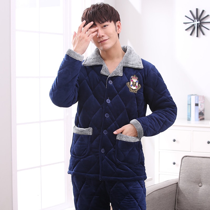 Thick quilted pajamas view 4