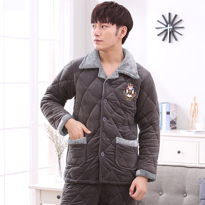 Thick quilted pajamas view 3