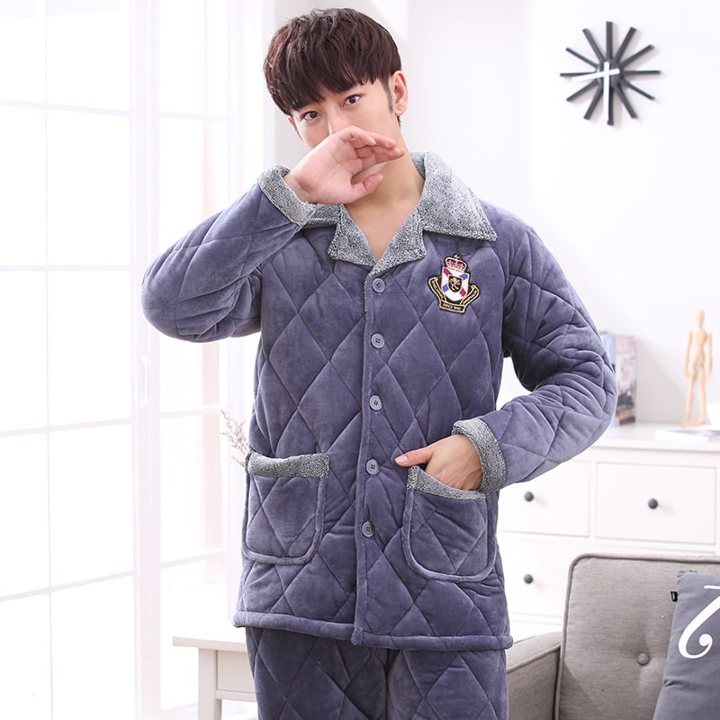 Thick quilted pajamas view 2