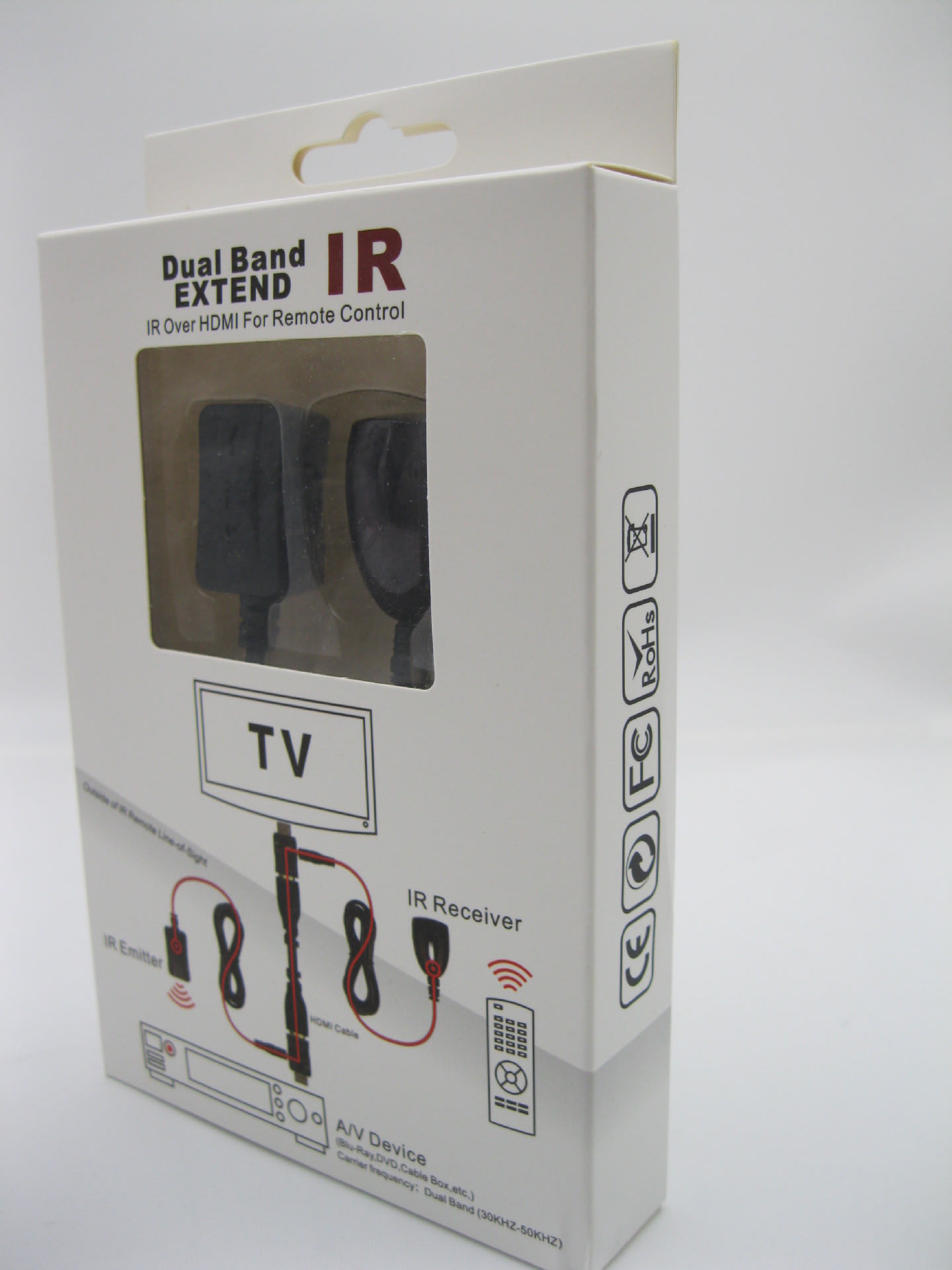 Newest IR Extender Infrared Repeater Remote Control 30 to 60Khz Dual Band IR Over HDMI Remote Control Extender Receiver view 3