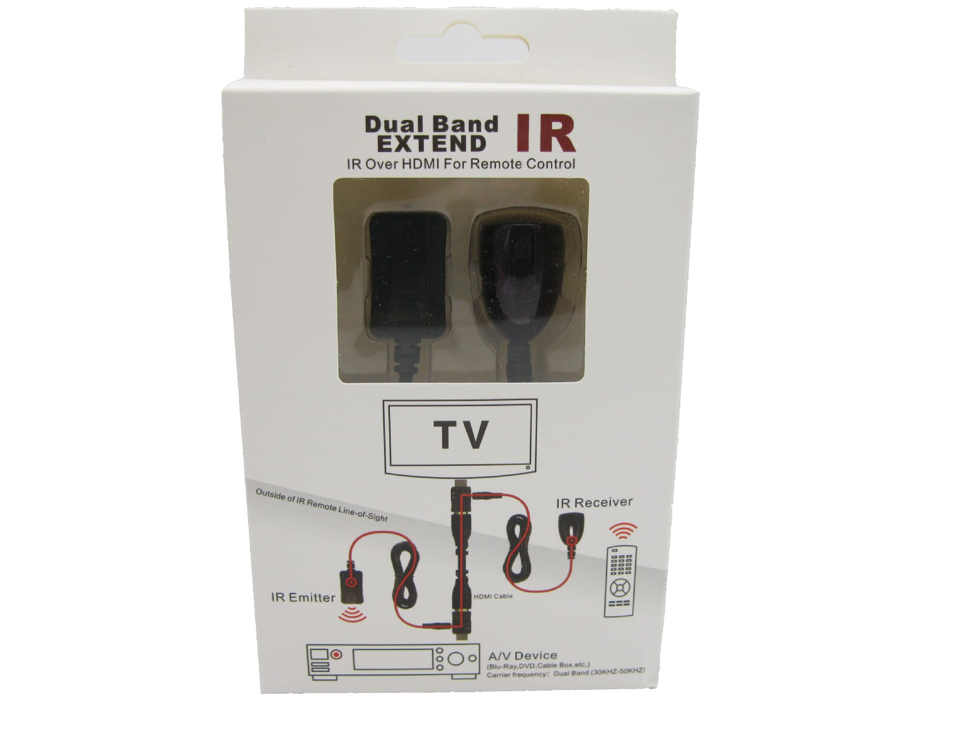 Newest IR Extender Infrared Repeater Remote Control 30 to 60Khz Dual Band IR Over HDMI Remote Control Extender Receiver view 5