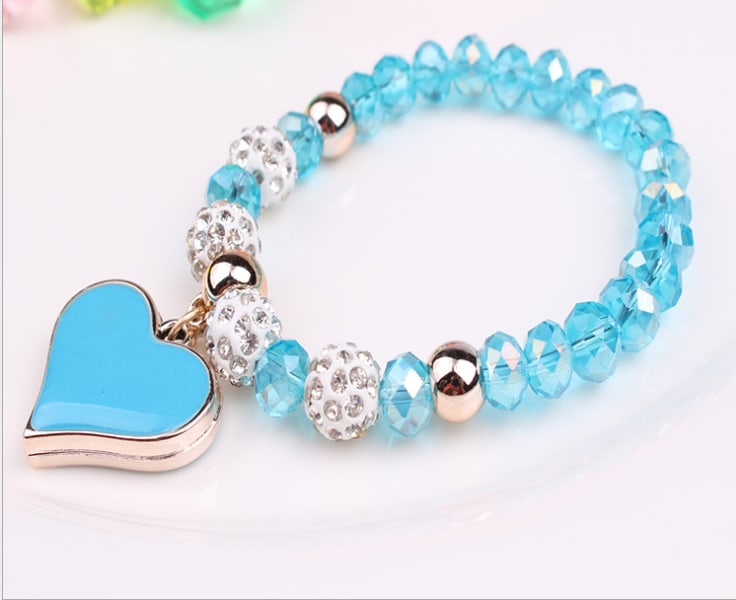 Elastic Crystal  Bracelet & Bangle Heart Bracelets view 8
