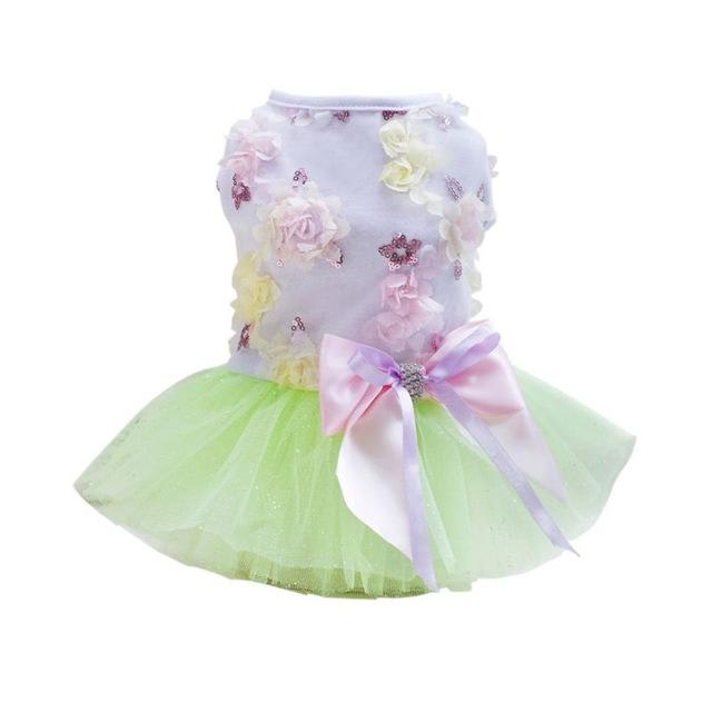 Dog Skirt Princess Tutu Spring-Summer Teddy Dress Mesh Thin Summer Dog Clothes view 7