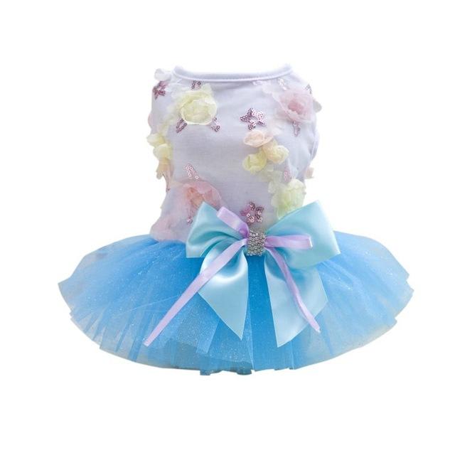 Dog Skirt Princess Tutu Spring-Summer Teddy Dress Mesh Thin Summer Dog Clothes view 9