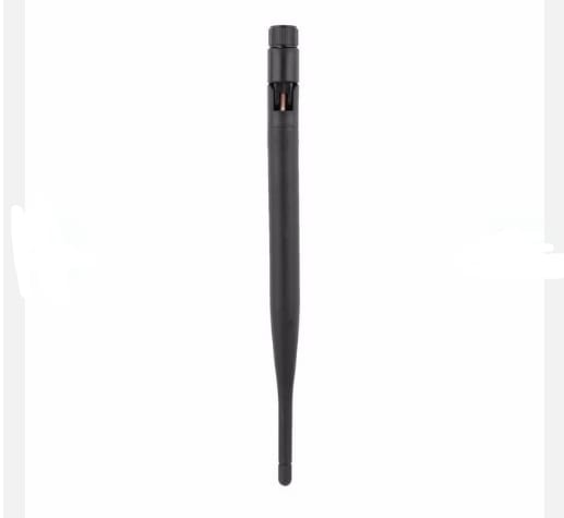 Wifi 2.4Ghz 5dB wireless intensifier has flexible rubber with Sma male connector. view 1