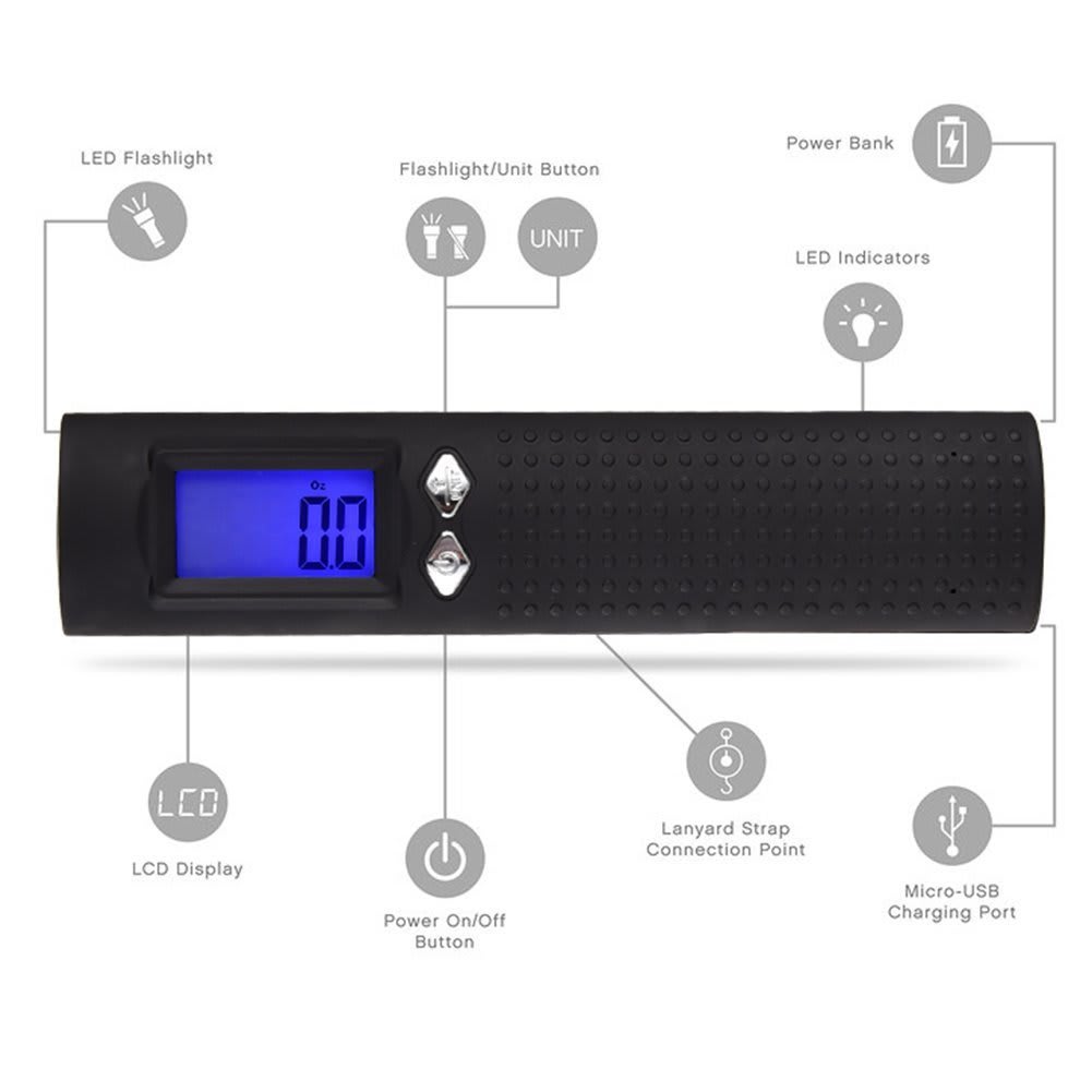 Accurate USB digital handheld  scale portable suitcase scale view 5