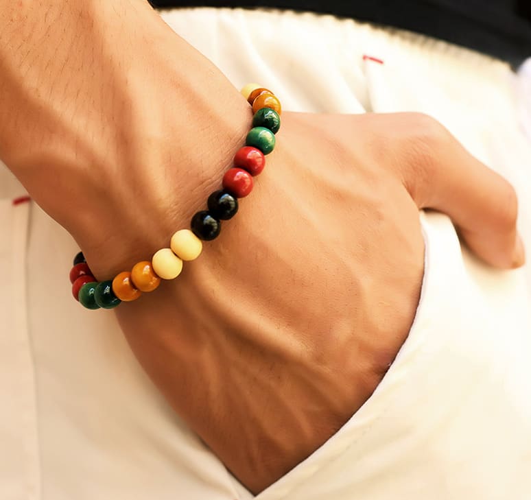 Natural Wooden Beaded Root view 9
