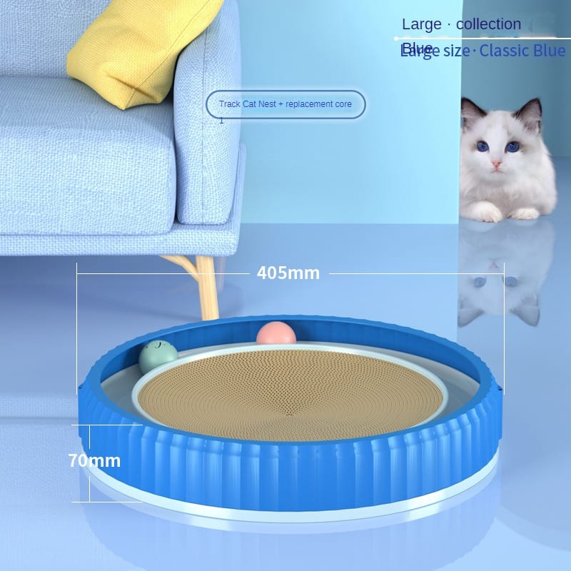 NEW Round Cat Scratching Board Wear-resistant Anti-scratch Claw Grinder Furniture Protector Pet Products view 5