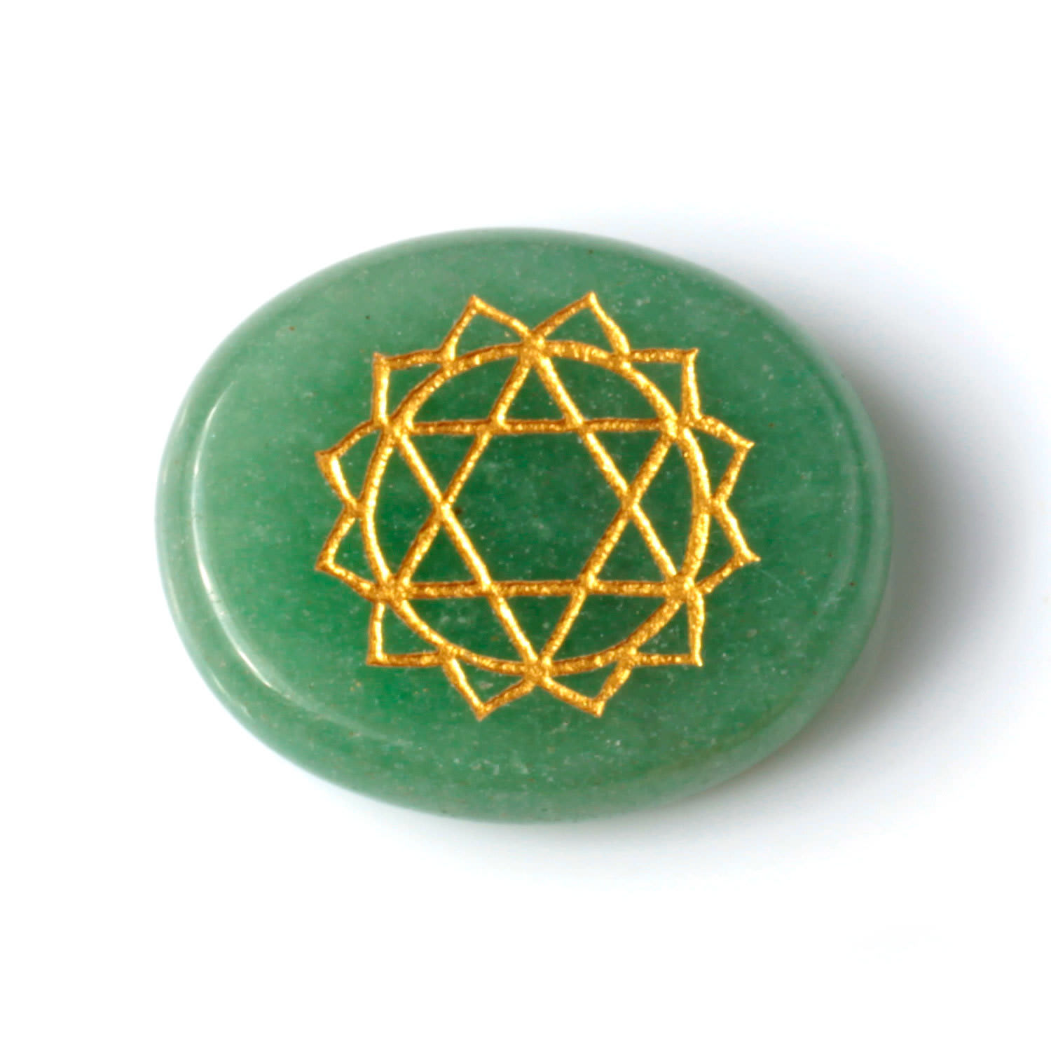 7 Chakras Natural Pocket Palm Stones view 3