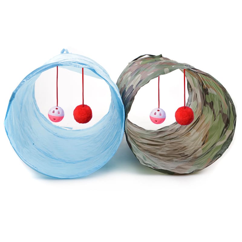 Pet supplies cat ring paper two-way tunnel can accommodate folding cat channel view 8