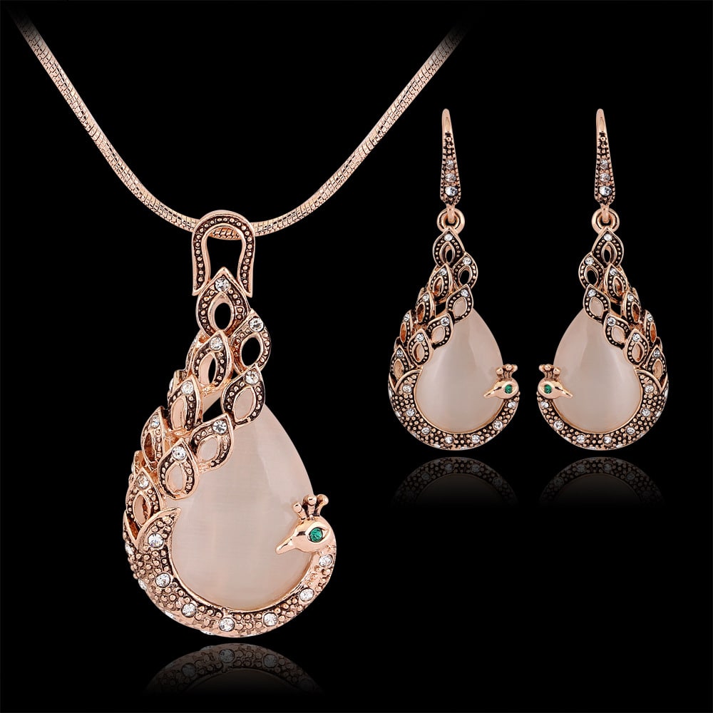 Peacock Jewelry Set view 3